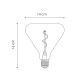 LED Dimmable bulb VINTAGE EDISON E27/3W/230V 2700K
