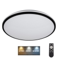 LED Dimmable ceiling light ARVOS LED/37W/230V black + remote control