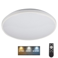 LED Dimmable ceiling light ARVOS LED/37W/230V white + remote control