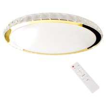 LED Dimmable ceiling light LAYLA LED/50W/230V 3000/4000/6000K gold + remote control