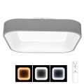 LED Dimmable ceiling light NEST LED/40W/230V 3000-6500K grey + remote control