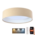 LED Dimmable ceiling light SMART GALAXY LED/24W/230V d. 45 cm 2700-6500K Wi-Fi Tuya beige/white + remote control