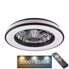LED Dimmable ceiling light with a fan LED/48W/230V 3000-6500K + remote control