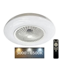 LED Dimmable ceiling light with a fan OPAL LED/72W/230V 3000-6500K + remote control