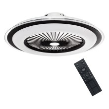 LED Dimmable ceiling light with a fan ZONDA LED/48W/230V 3000-6000K black + remote control