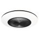 LED Dimmable ceiling light with fan ARIA LED/38W/230V 3000-6000K black/white + remote control