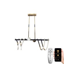 LED Dimmable chandelier on a pole LED/105W/230V 3000-6500K + remote control