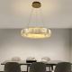 LED Dimmable crystal chandelier on a string LED/40W/230V 3000-6500K chrome/gold + remote control