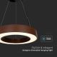 LED Dimmable chandelier on a string LED/50W/230V 4000K d. 60 cm brown
