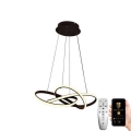LED Dimmable chandelier on a string LED/65W/230V 3000-6500K brown + remote control