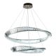 LED Dimmable crystal chandelier on a string LED/90W/230V 3000-6500K chrome + remote control
