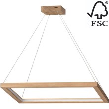 LED Dimmable chandelier on a string LEGNO LED/31,5W/230V oak – FSC certified