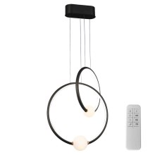 LED Dimmable chandelier on a string LIV LED/50W/230V black + remote control