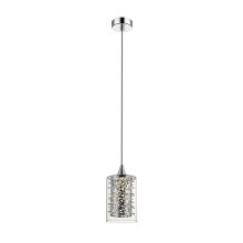LED Dimmable crystal chandelier on a string FOREST LED/5W/230V matte chrome
