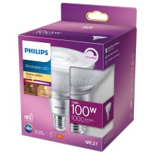 LED Dimmable floodlight bulb Philips E27/13W/230V 2700K