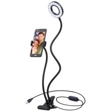 LED Dimmable lamp with clip and holder for vlogging LED/4W/USB