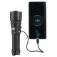LED Dimmable rechargeable flashlight with a power bank function LED/10W/5V IP44 4000 mAh