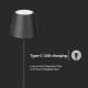 LED Dimmable rechargeable floor lamp 3in1 LED/4W/5V 4400 mAh 3000K IP54 black