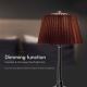 LED Dimmable rechargeable touch table lamp LED/1,5W/5V 3000/4000/6000K 1800 mAh brown