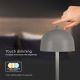 LED Dimmable rechargeable touch table lamp LED/1W/5V 3000-6000K 1800 mAh grey
