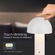 LED Dimmable rechargeable touch table lamp LED/1W/5V 3000-6000K 1800 mAh white