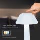 LED Dimmable rechargeable touch table lamp LED/1W/5V 3000-6000K 1800 mAh white