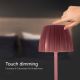 LED Dimmable rechargeable touch table lamp LED/2,7W/5V 3000/4000/6000K 1800 mAh brown