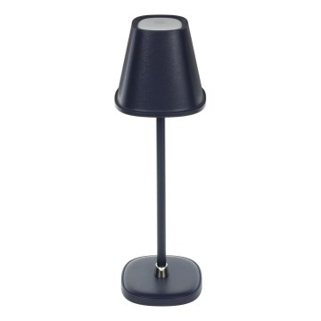 LED Dimmable rechargeable table lamp LED/3W/1800 mAh dark blue