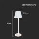 LED Dimmable rechargeable touch table lamp LED/4W/5V 3000-6000K 1800 mAh white