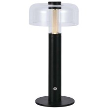 LED Dimmable rechargeable touch table lamp LED/1W/5V 3000K 1800 mAh black