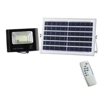 LED Dimmable solar floodlight LED/12W/3,2V 6000K IP65 + remote control