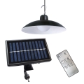 LED Dimmable solar pendant light with a dusk sensor LED/6W/3,7V 800 mAh IP44 + remote control