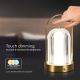 LED Dimmable rechargeable touch table lamp LED/1W/5V 3000-6000K 1800 mAh gold