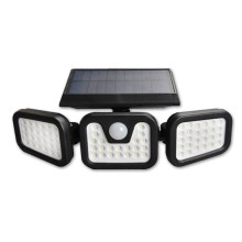 LED Flexible solar floodlight with sensor LED/15W/3,7V IP54 4500K