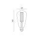 LED Light bulb VINTAGE FST64 E27/7W/230V 2700K