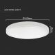 LED Outdoor ceiling light with a sensor LED/30W/230V 4000K IP44 white