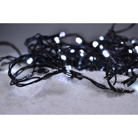 LED Outdoor Christmas chain 200xLED/8 functions IP44 25m cool white