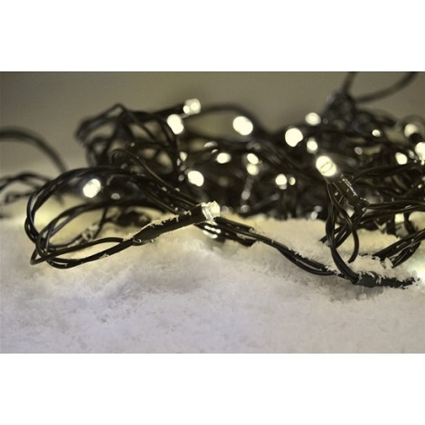 LED Outdoor Christmas chain 200xLED/8 functions IP44 25m warm white