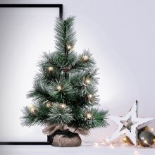 LED Outdoor Christmas decoration 15xLED/3xAA tree IP44