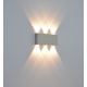 LED Outdoor wall light SILBER 6xLED/1W/230V IP54