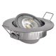 LED Recessed light EXCLUSIVE 1xLED/5W/230V 3000 K silver