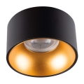 LED Recessed spotlight MINI RITI 1xGU10/25W/230V black/gold