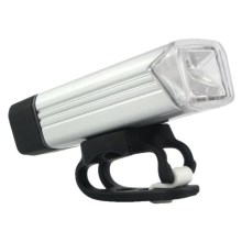 LED Rechargeable bike light LED/5W/3,7V IPX4 1200 mAh silver