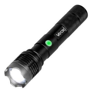 LED Rechargeable flashlight LED/10W/5V IPX4 800 shiny 1200 mAh