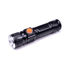 LED Rechargeable flashlight USB LED/3W/3,7V IP44