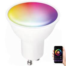 LED RGB Smart dimmable bulb GU10/5W/230V 2700-6500K Wi-Fi Tuya