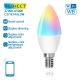 LED RGBW Dimmable bulb C37 E14/6,5W/230V 2700-6500K Wi-Fi - Aigostar