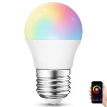 LED RGBW Dimmable bulb G45 E27/4W/230V 2700-6500K Wi-Fi - Aigostar