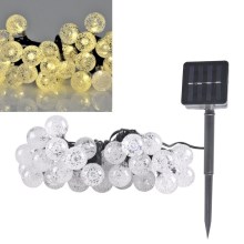 LED Solar chain 30xLED/8 functions 4,9m IP44 warm white