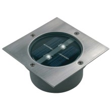 LED Solar driveway light LED/0,12W/2xAAA IP67 stainless steel square
